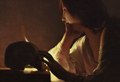 Magdalena penitente del espejo