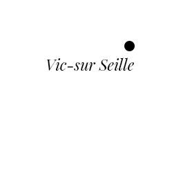 Mapa con Vic-sur-Seille