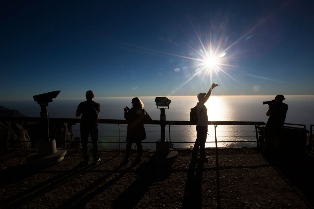El océano Atlántico desde Table Mountain