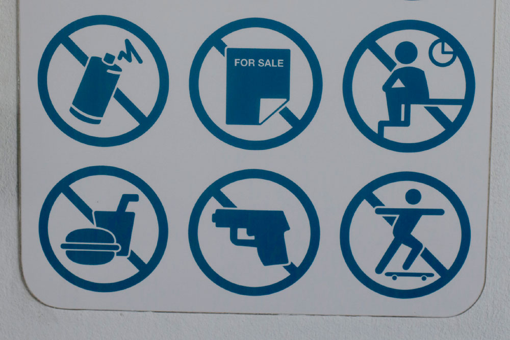 Cartel a la entrada de My City, el autobús rápido estrenado en 2010 para solucionar los problemas de tráfico