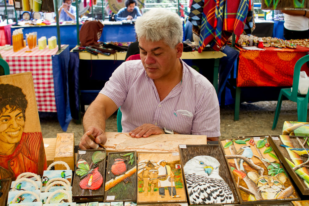 Mercado Arví de artesanía