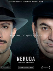 Poster Película Neruda 2016 Pablo Larraín