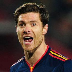 JOHANNESBURG, SOUTH AFRICA - JULY 03:  Xabi Alonso of Spain appeals during the 2010 FIFA World Cup South Africa Quarter Final match between Paraguay and Spain at Ellis Park Stadium on July 3, 2010 in Johannesburg, South Africa.  (Photo by Jamie McDonald/Getty Images)