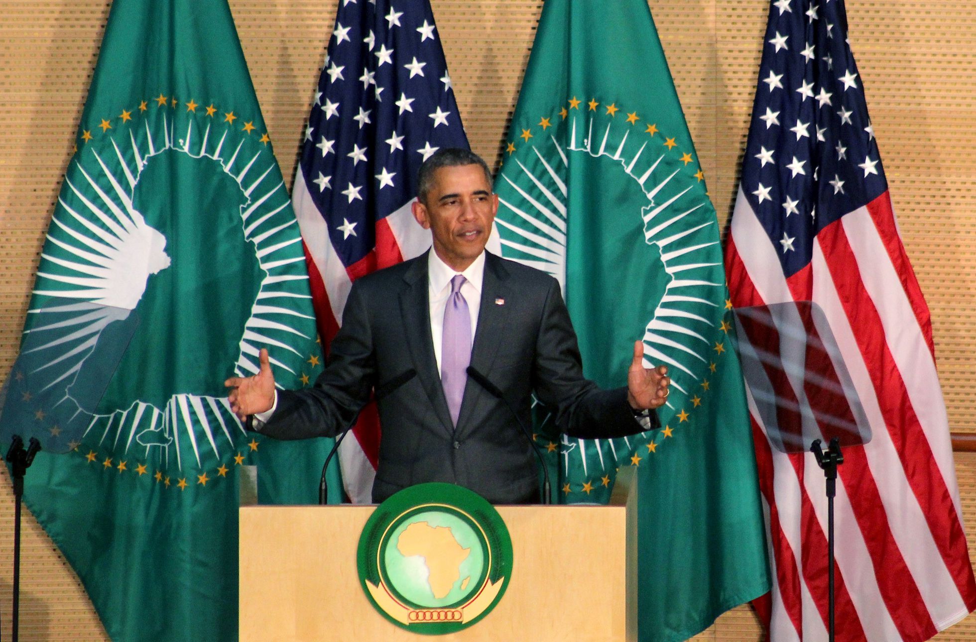 Obama, durante un discurso en la sede de la Unión Africana en Adís Abeba (Etiopía) en julio de 2015.