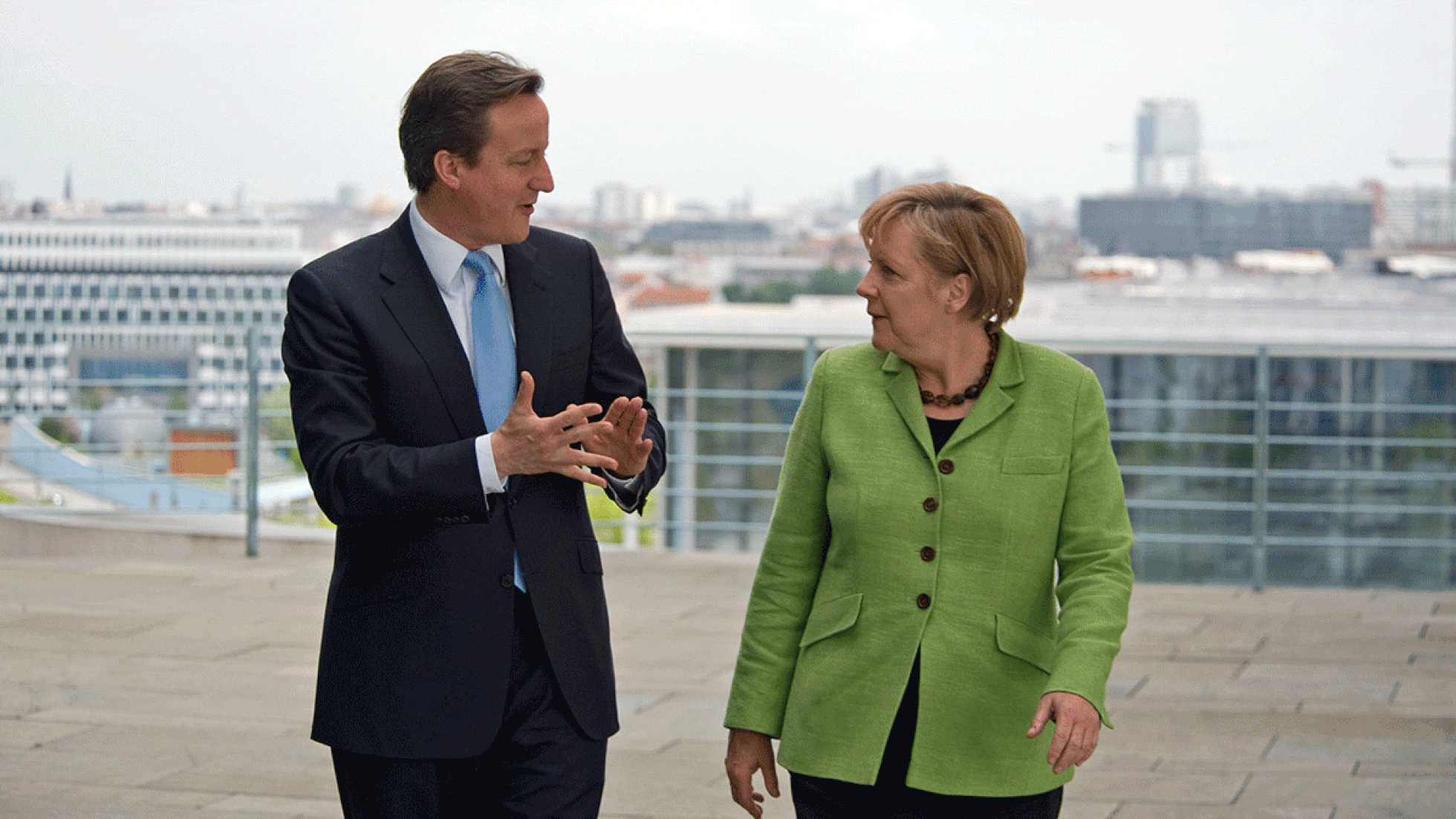 Merkel, con los tres primeros ministros británicos que han lidiado con el Brexit: David Cameron, Theresa May y Boris Johnson. 
