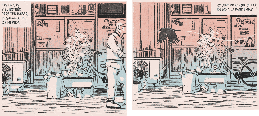 Diálogos de las viñetas: Las prisas y el estrés parecen haber desaparecido de mi vida. ¿y supongo que se lo debo a la pandemia?