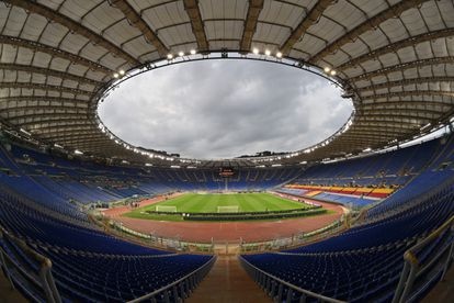 Vista general del Olímpico de Roma durante un partido entre el AS Roma y el Shakhtar Donetsk. 