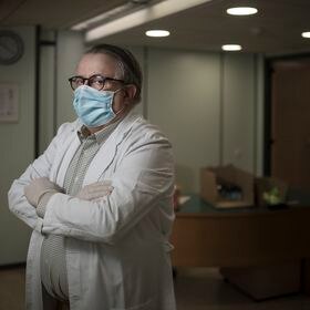 09/04/2020 - Barcelona - Pandemia Coronavirus Covid19. En la imagen Jaume Padros, presidente del Colegio de Medicos de Barcelona. Foto: Massimiliano Minocri