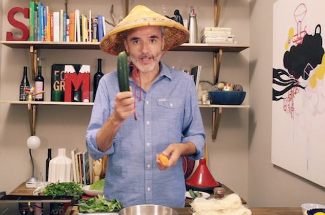 Rollitos vietnamitas de verduras y gambas