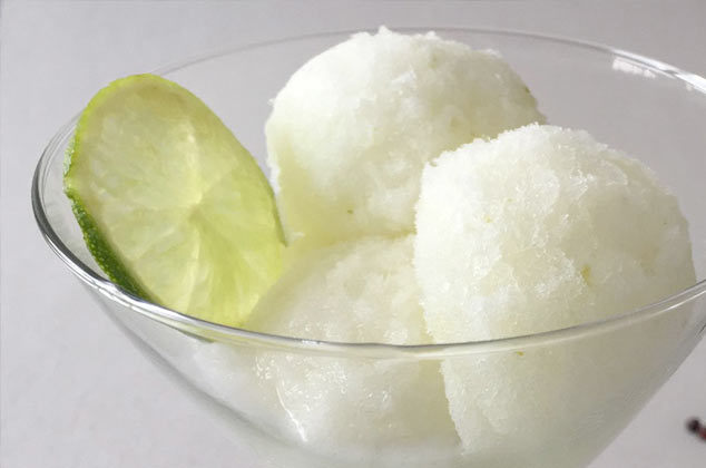 Sorbete de gin tonic