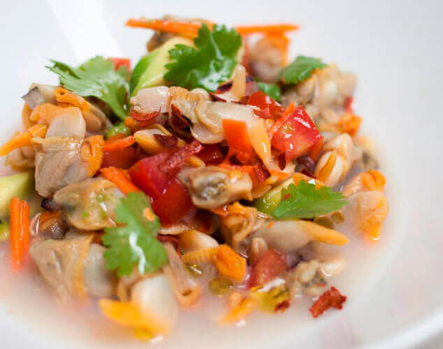 Falso ceviche de berberechos