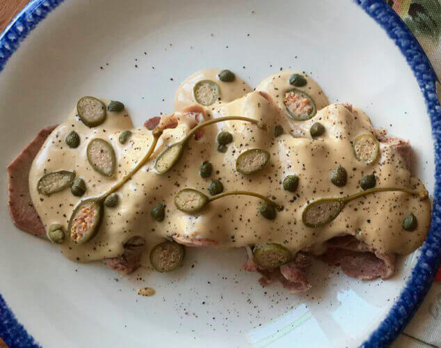 Lengua de ternera ‘tonnata’