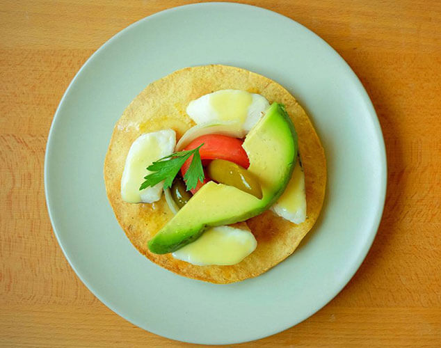 Tostadas de ceviche mexicano