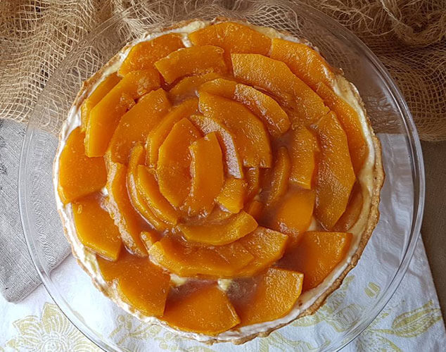 Tarta de calabaza con sabayn de mascarpone