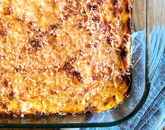 Parmentier de calabaza y parmesano