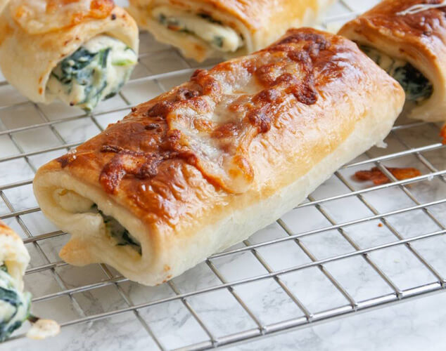Napolitanas de espinacas y ricota