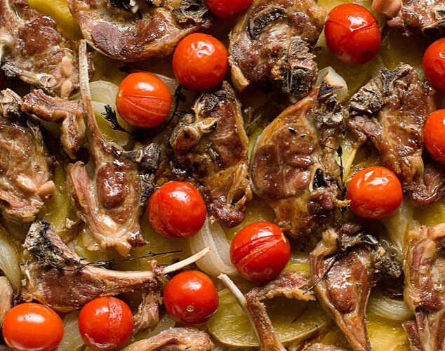 Chuletillas de cordero al horno