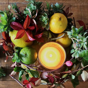 Decoraciones comestibles para la mesa de Navidad