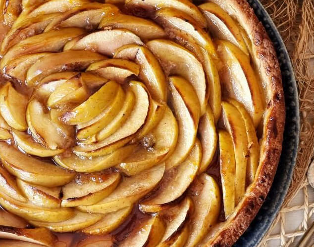 Crostata de manzana y jengibre