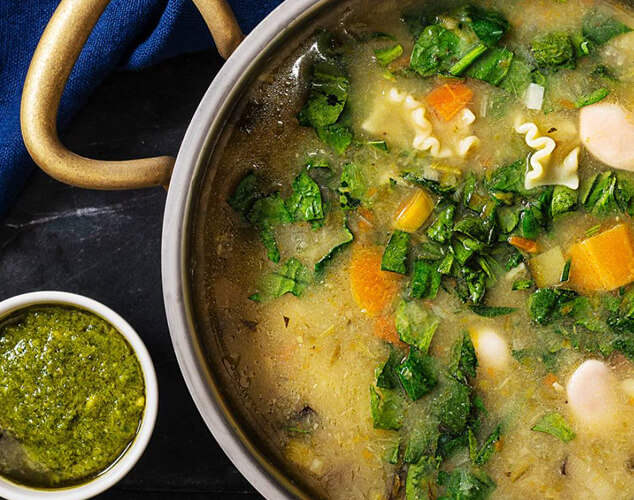 Sopa minestrone verde