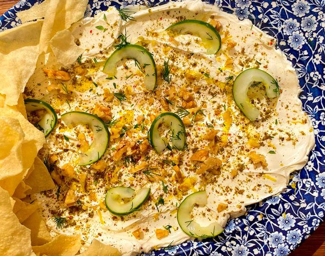 Tabla de queso de untar