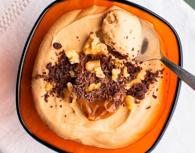 Mousse de dulce de leche