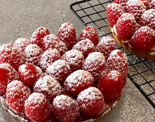 Tartaletas de frambuesa