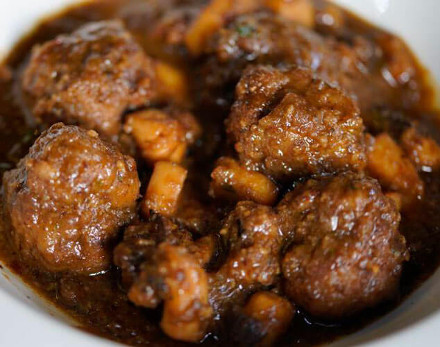 Albóndigas con sepia