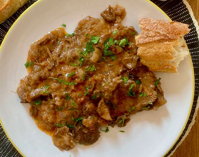 Fricandó de ternera