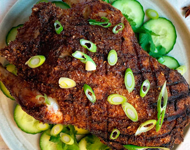 Pato asado a las cinco especias chinas