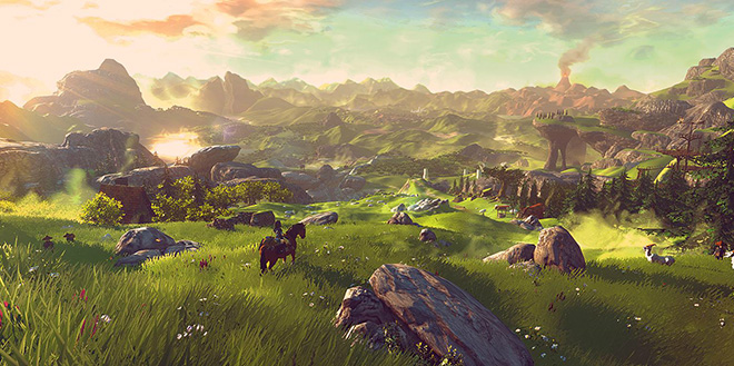 Paisajes asombrosos del 'joystick'