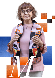 María Teresa Berenguer, aficionada del Valencia FC