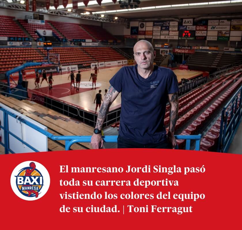 El manresano Jordi Singla pasó toda su carrera deportiva vistiendo los colores del equipo de su ciudad. | Toni Ferragut