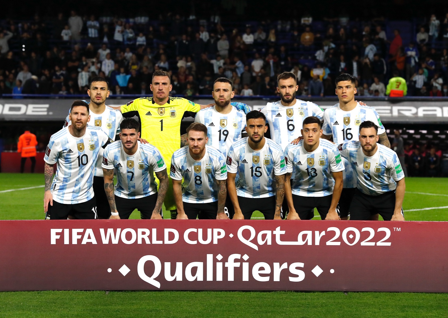 Alineación de la selección Argentina