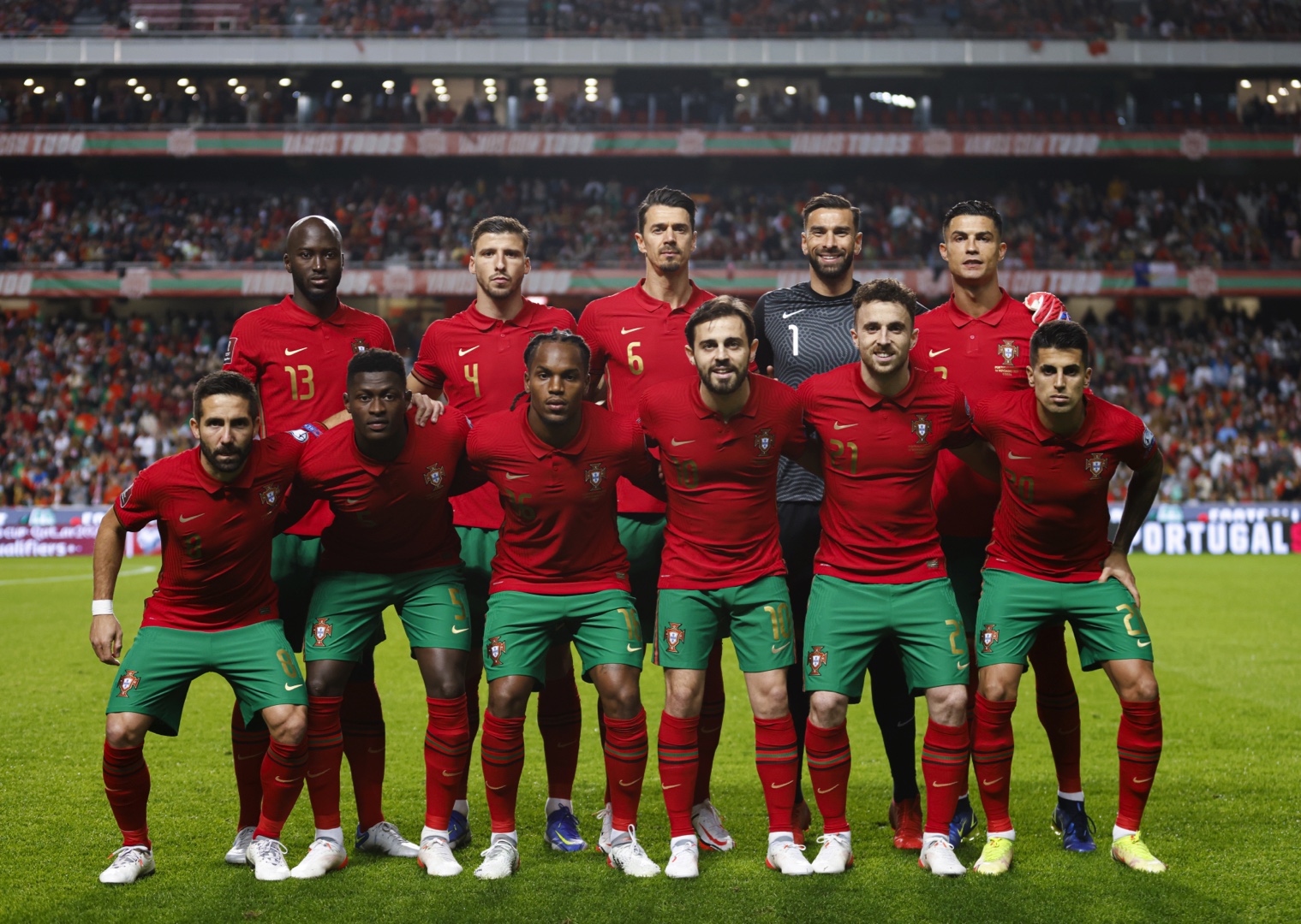 Alineación de la selección Portugal