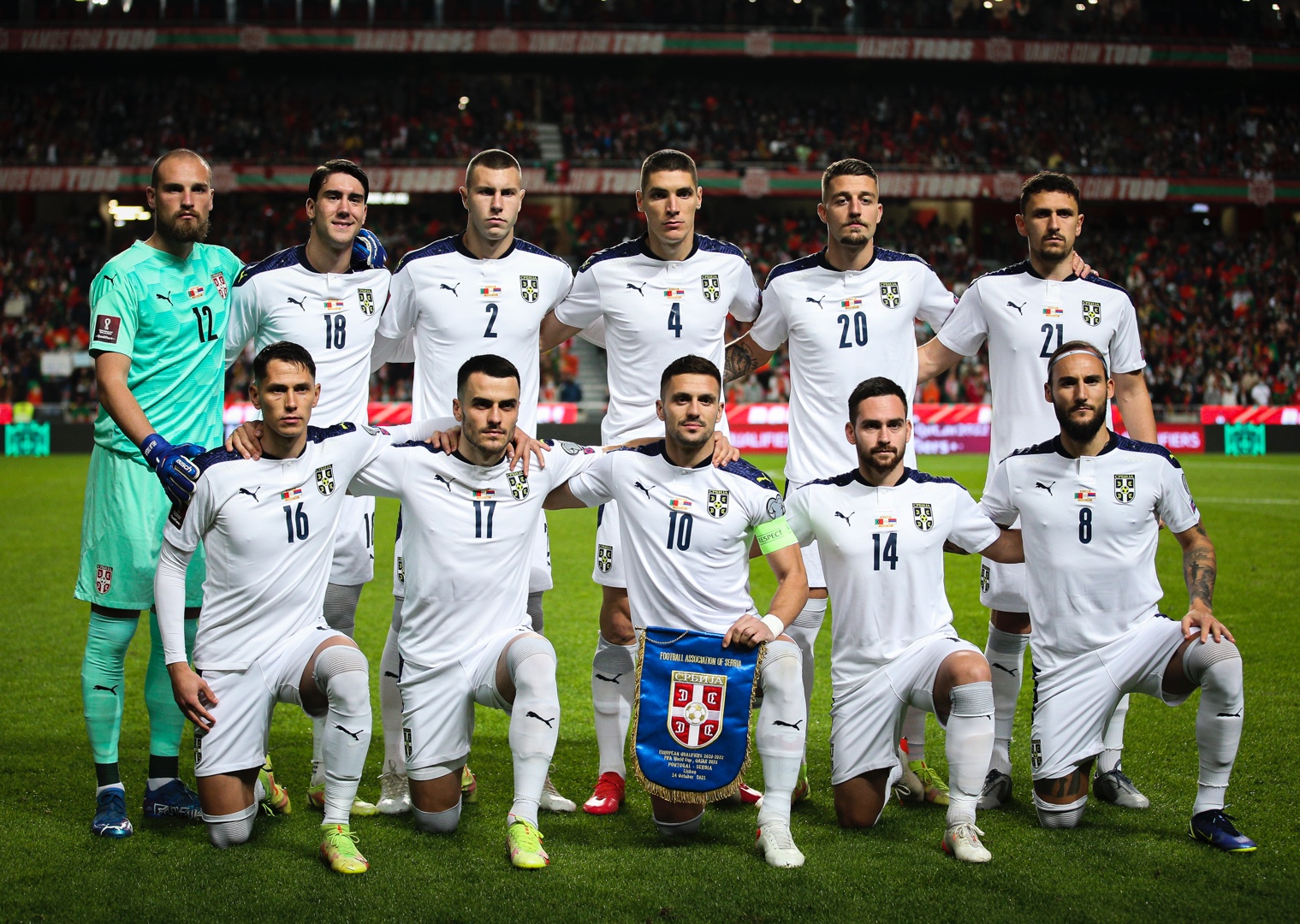 Alineación de la selección Serbia