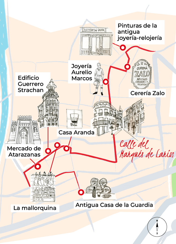 Ilustración de la Calle Larios