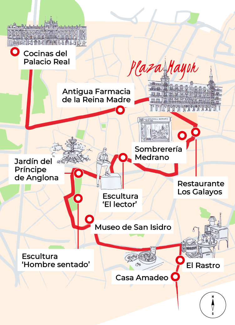 Ilustración del área de la Plaza Mayor