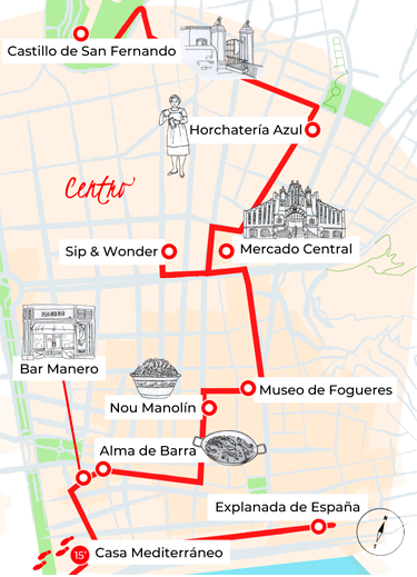 Ilustración del área de Axerquía