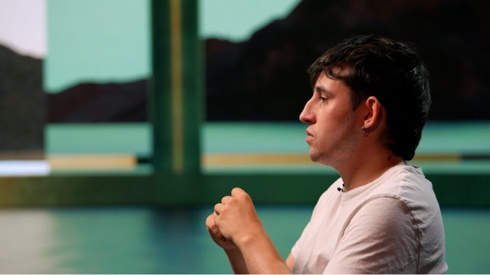 Xabier Soutullo durante la charla