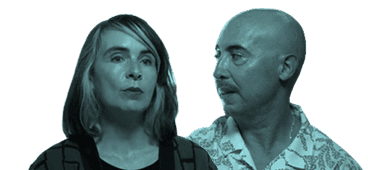 Retrato de Itxaso Iribarren y Germán de la Riva