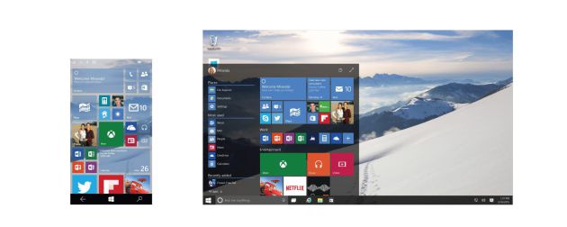 Capturas de pantalla del nuevo sistema operativo de Microsoft, Windows 10
