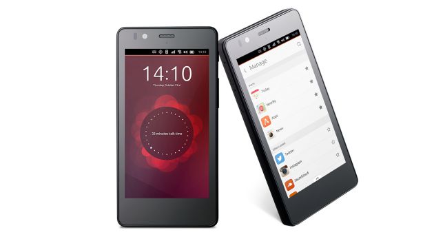 'Smartphone' con Ubuntu de la marca BQ.