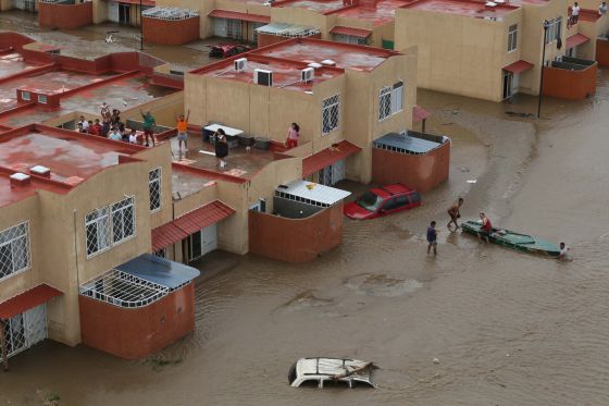 El huracán Ingrid y la tormenta Manuel  en México