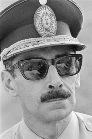 O ditador argentino Jorge Rafael Videla em 1976