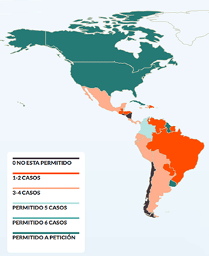 Mapa do aborto no mundo