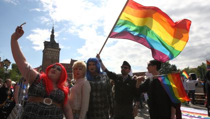 Marcha del movimiento LGTB polaco en 2015 en Gdansk.
