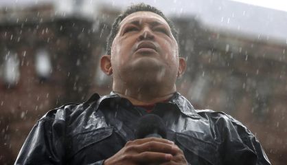 Hugo Chávez en Caracas en 2012.
