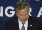Jeb Bush, este s&aacute;bado, tras anunciar el fin de su campa&ntilde;a
