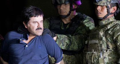 “El Chapo” Guzmán, during his recent arrest.